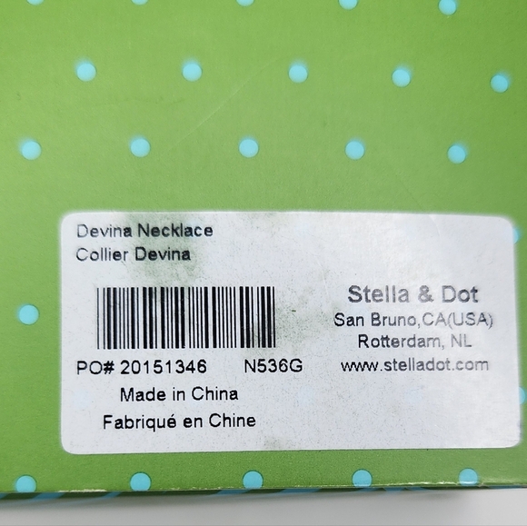 New Stella & Dot Devina Statement Necklace
Gold Pink Jade Collier - Picture 5 of 6